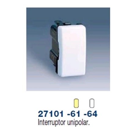 Interruptor estrecho marfil Simon 27101-61