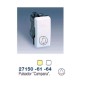 PULSADOR ESTRECHO MARFIL SIMBOLO CAMPANA SIMON 27150-61