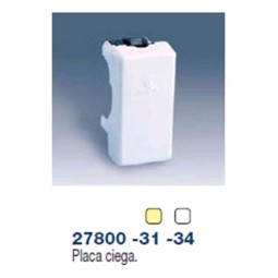 TAPA CIEGA ESTRECHA MARFIL SIMON 27800-31