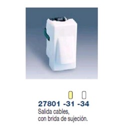 SALIDA DE CABLES ESTRECHA MARFIL SIMON 27801-31