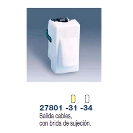 SALIDA DE CABLES ESTRECHA MARFIL SIMON 27801-31