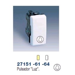 PULSADOR ESTRECHO MARFIL  SIMBOLO LUZ SIMON 27151-61