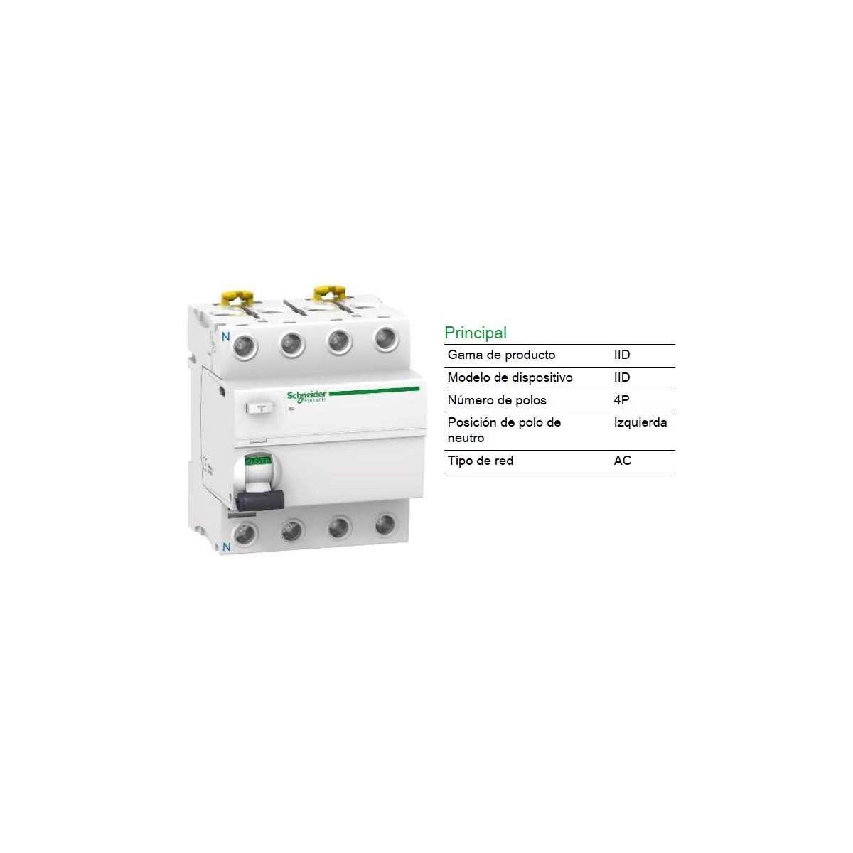 Interruptor Diferencial 4P 40Amp 300mA A9R84440 Schneider Electric