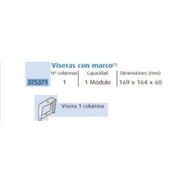 Visera placa calle 169x164x60mm Serie 7 Tegui 375371