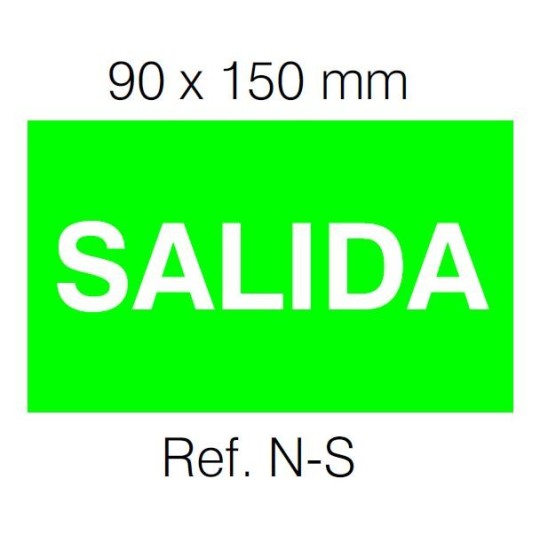 Etiqueta Adhesiva SALIDA Normalux N-S