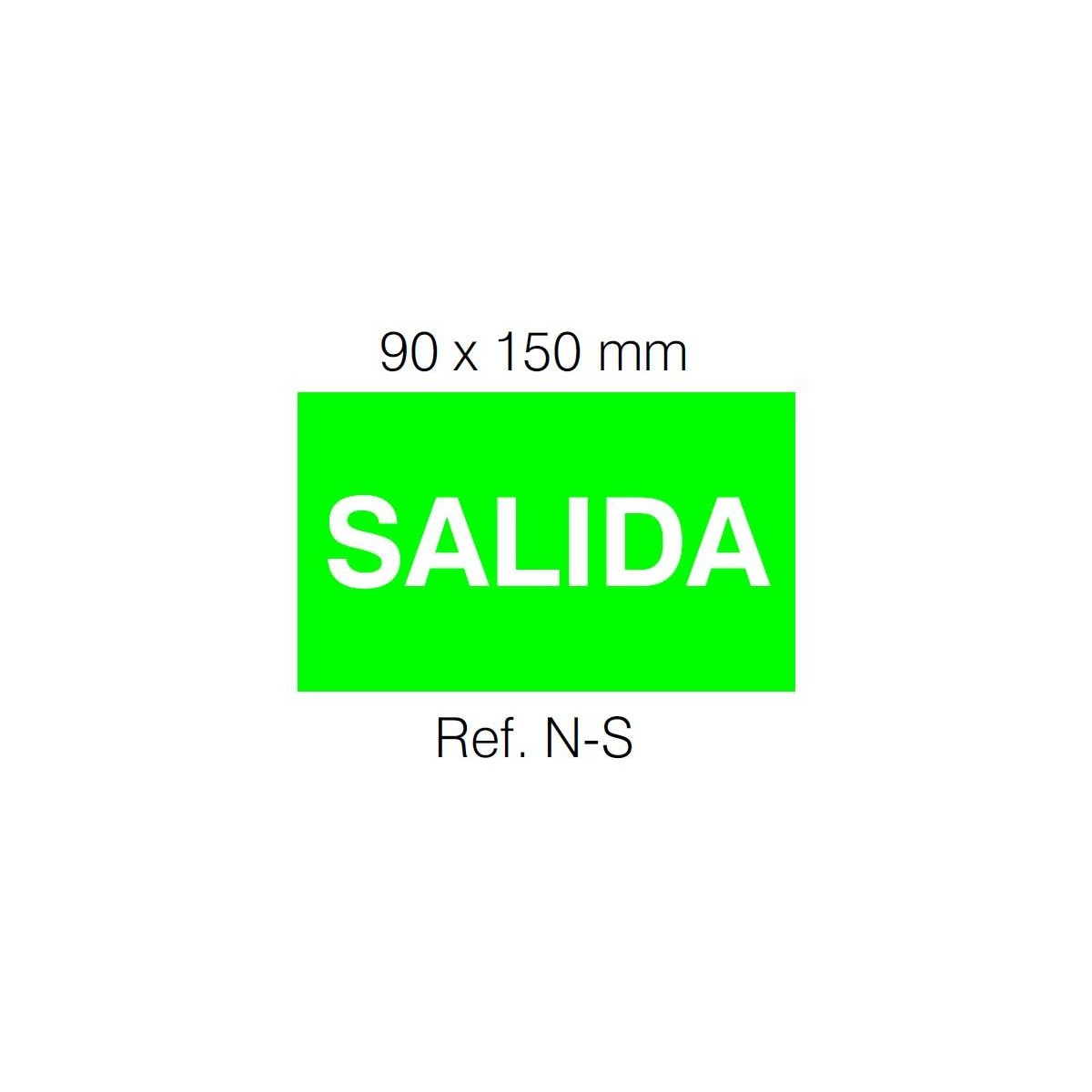 Etiqueta Adhesiva SALIDA Normalux N-S
