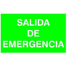 Etiqueta Adhesiva SALIDA DE EMERGENCIA Normalux N-SE