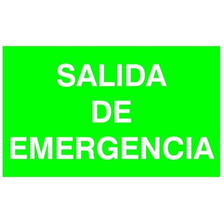 Etiqueta Adhesiva SALIDA DE EMERGENCIA Normalux N-SE