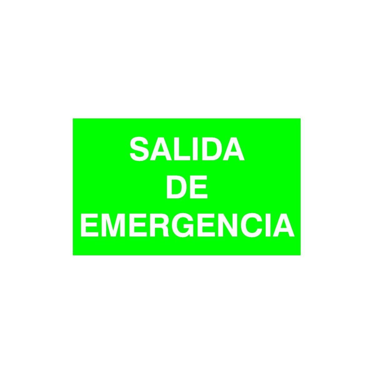 Etiqueta Adhesiva SALIDA DE EMERGENCIA Normalux N-SE