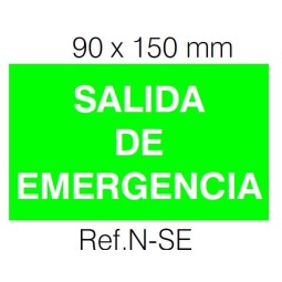 Etiqueta Adhesiva SALIDA DE EMERGENCIA Normalux N-SE