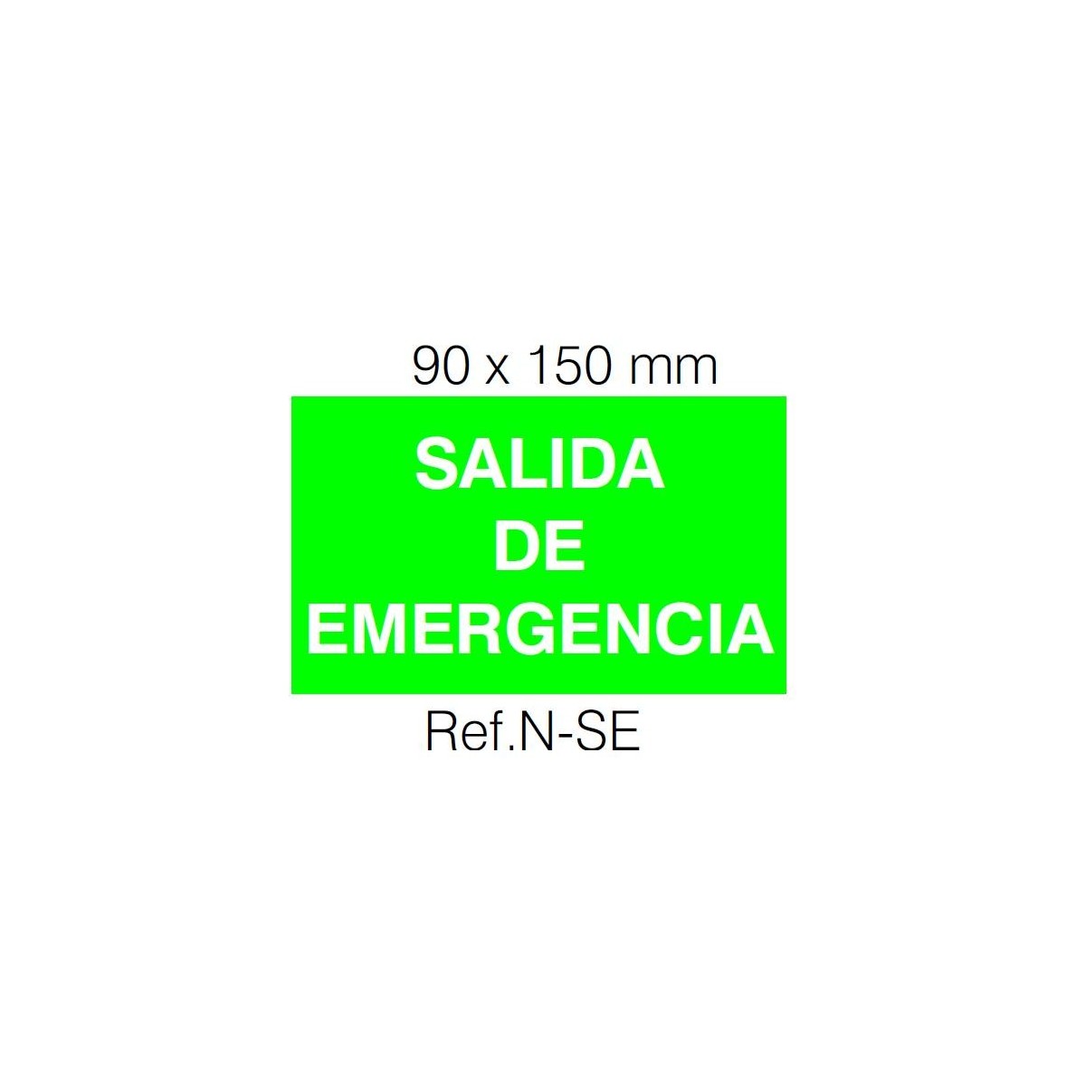 Etiqueta Adhesiva SALIDA DE EMERGENCIA Normalux N-SE