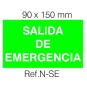 Etiqueta Adhesiva SALIDA DE EMERGENCIA Normalux N-SE