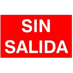 Etiqueta Adhesiva SIN SALIDA Normalux N-SS
