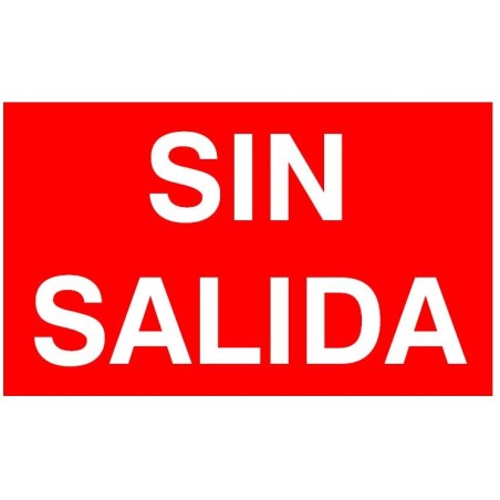 Etiqueta Adhesiva SIN SALIDA Normalux N-SS