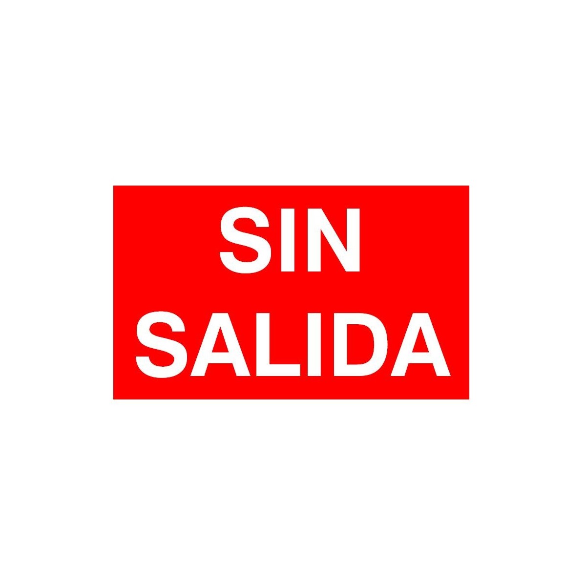 Etiqueta Adhesiva SIN SALIDA Normalux N-SS