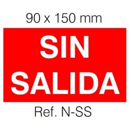 Etiqueta Adhesiva SIN SALIDA Normalux N-SS