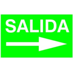 Etiqueta Adhesiva SALIDA FLECHA DERECHA Normalux N-FD