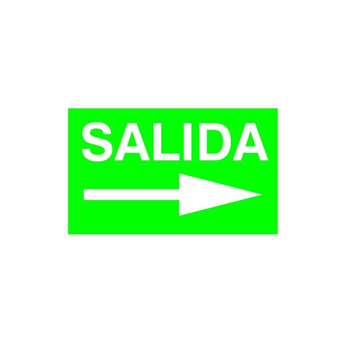 Etiqueta Adhesiva SALIDA FLECHA DERECHA Normalux N-FD