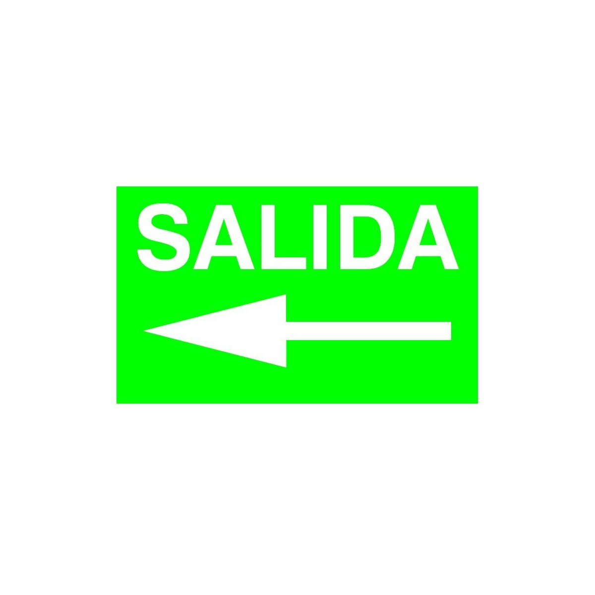 Etiqueta Adhesiva SALIDA FLECHA IZQUIERDA Normalux N-FI