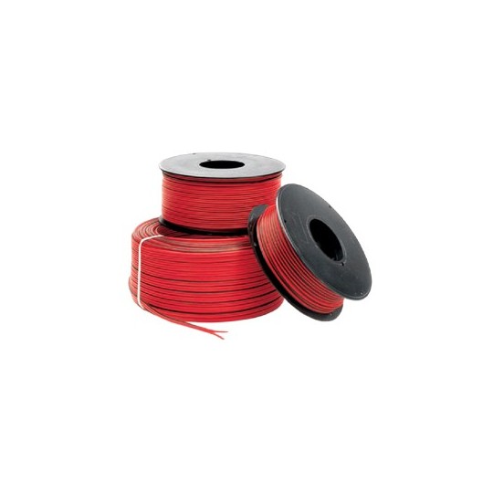 Cable paralelo bicolor 2x1mm2 rojo/negro 100 Metros