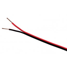 Cable paralelo bicolor 2x1mm2 rojo/negro Al Corte