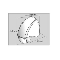 Detector movimiento DM SUP 000 pared 180º 230V 12 metros Dinuy