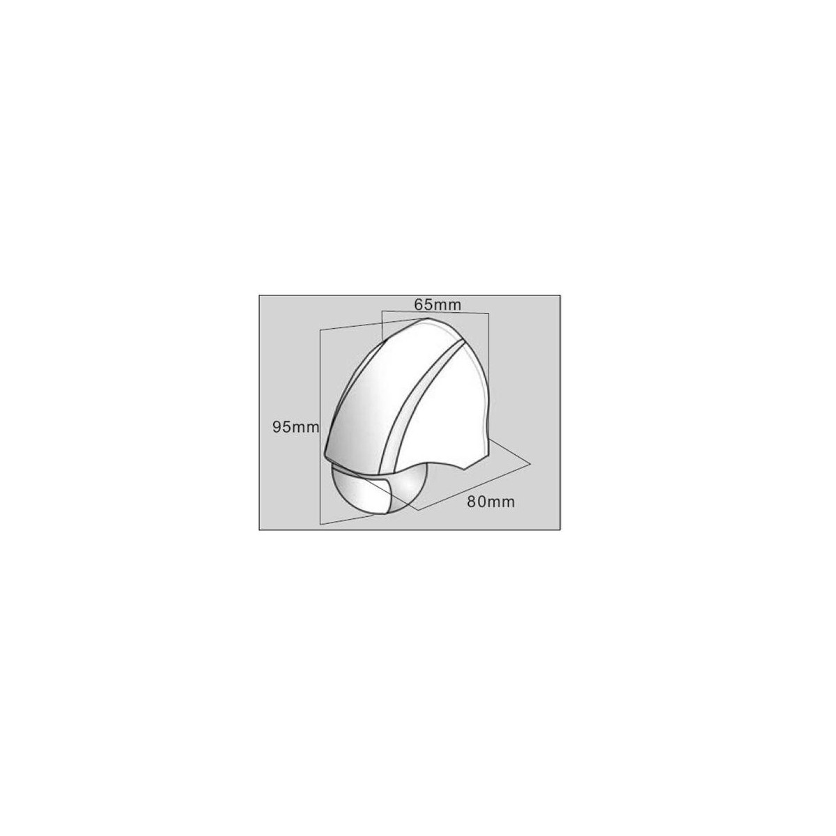 Detector movimiento DM SUP 000 pared 180º 230V 12 metros Dinuy
