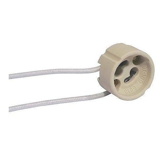 Portalamparas GU10 230V para bombilla halogena dicroica
