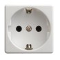 Base schuko 2P+TT 16A ancha blanca con dispositivo de seguridad Simon 27432-65