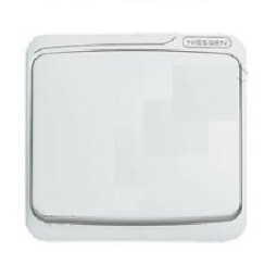 Tecla interruptor conmutador cruzamiento blanca Niessen 8701BA