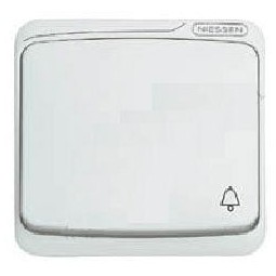 Tecla pulsador simbolo campana blanca Niessen 8704BA
