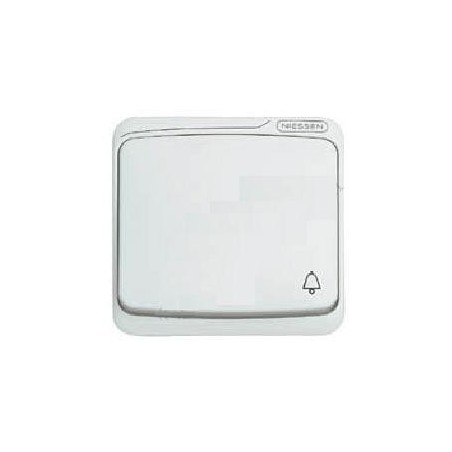 Tecla pulsador simbolo campana blanca Niessen 8704BA