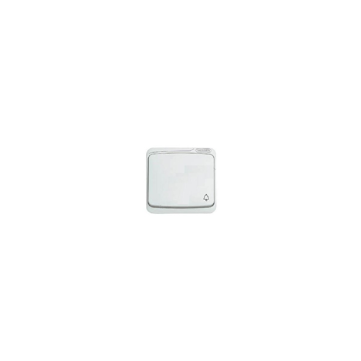 Tecla pulsador simbolo campana blanca Niessen 8704BA