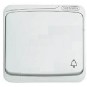Tecla pulsador simbolo campana blanca Niessen 8704BA
