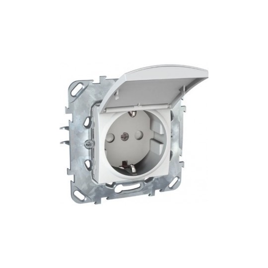 Tecla enchufe ancha blanca Niessen 8788BA