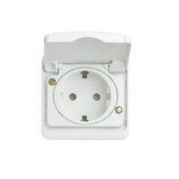 Tecla enchufe ancha blanca Niessen 8788BA