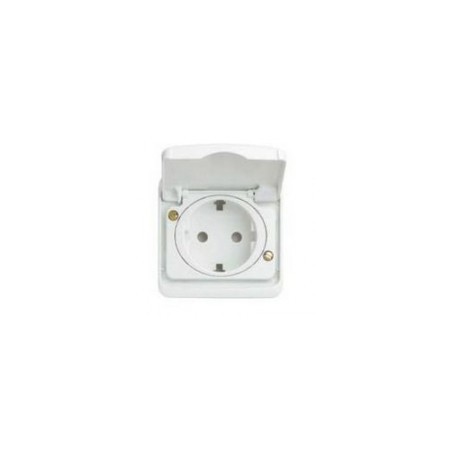 Tecla enchufe ancha blanca Niessen 8788BA