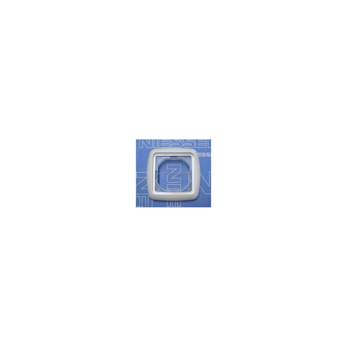 Marco 1 elemento estanco IP44 blanco Niessen 8771BA