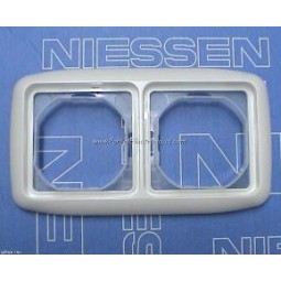Marco 2 elementos estanco IP44 blanco Niessen 8772BA