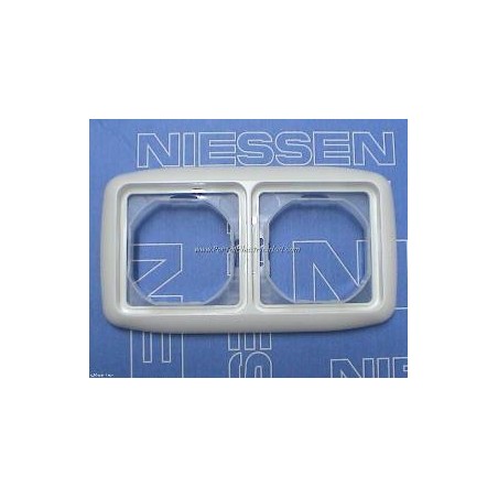 Marco 2 elementos estanco IP44 blanco Niessen 8772BA