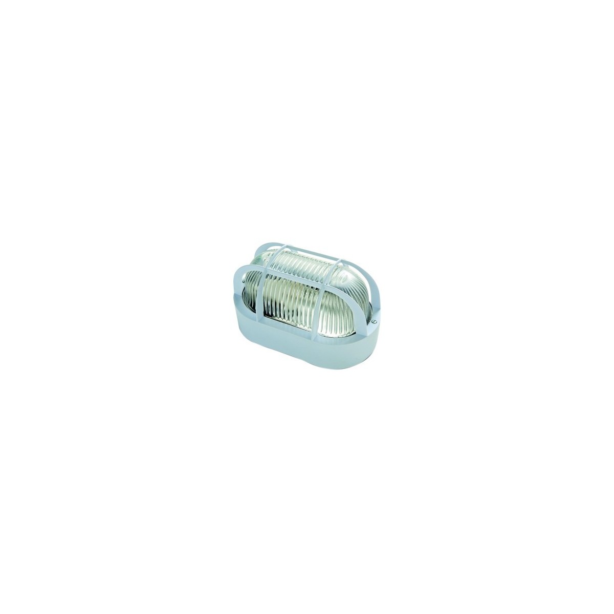 Plafon estanco 60W E-27 oval blanco IP44