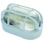 Plafon estanco 60W E-27 oval blanco IP44