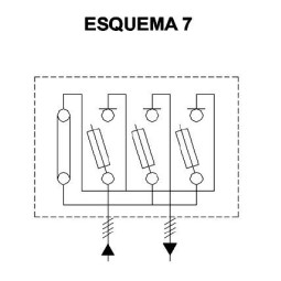 CGP Caja acometida aerea esquema 7 100 Amp bases buc CGP-7-100/BUC Cahors 445049
