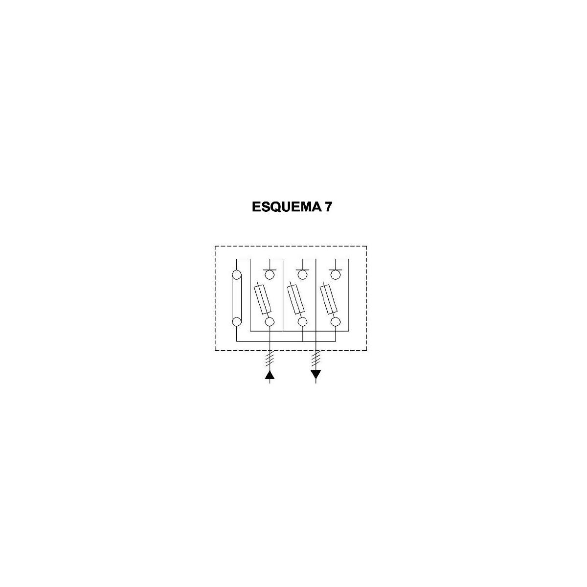 CGP Caja acometida aerea esquema 7 100 Amp bases buc CGP-7-100/BUC Cahors 445049