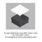 Caja de registro de empotrar 150x150x50mm con tapa Seavi