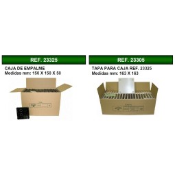 Caja de registro de empotrar 150x150x50mm con tapa Seavi