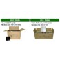 Caja de registro de empotrar 150x150x50mm con tapa Seavi