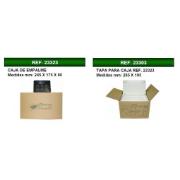 Caja de registro de empotrar 245x175x60mm con tapa Seavi
