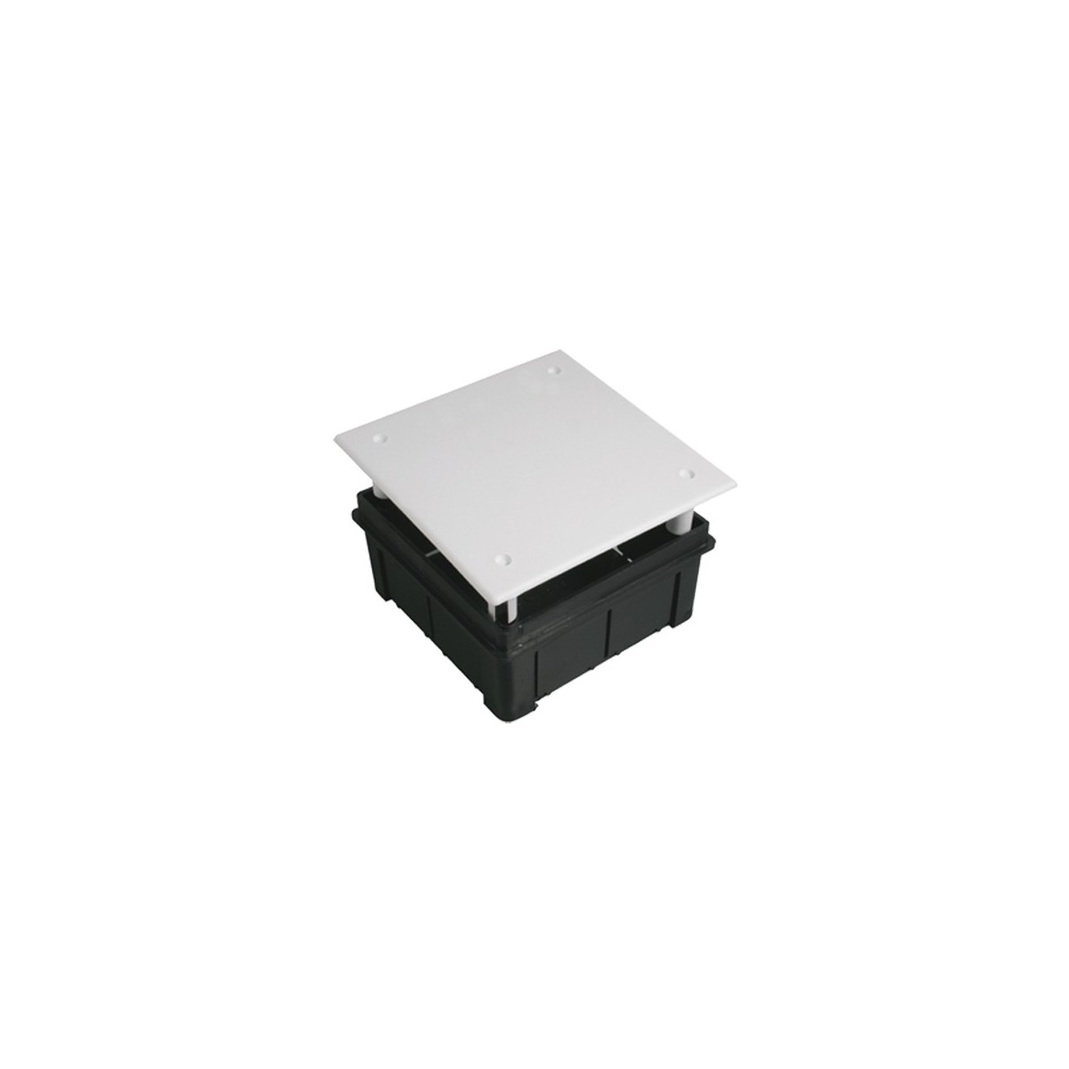 Caja de registro de empotrar 100x100x50mm con tapa Seavi