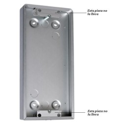 Caja superficie 3 modulos 1 columna 169x362x60mm Tegui 0E4103